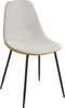 Mica Decorations Tallos Eetkamerstoel - Gerecycled Polyester - Beige, Oker