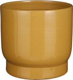 Mica Decorations Thiago Bloempot - 26x26x23 cm - Terracotta - Geel