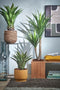 Mica Decorations Thiago Bloempot - 26x26x23 cm - Terracotta - Geel