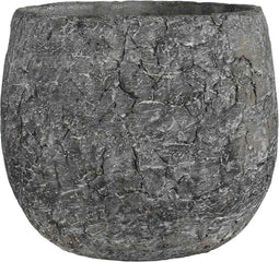 Mica Decorations Thomas Bloempot - H20,5 x Ø24 cm - Antraciet