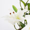 Mica Decorations Tijgerlelie Kunstplant in Bloempot Stan - H47 x Ø45 cm - Wit