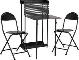 Mica Decorations Torre Balkonset - Set van 3 - Metaal - Zwart