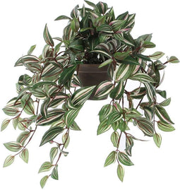 Mica Decorations Tradescantia Kunstplant - 25 x 25 x 45 cm - 2 Stuks