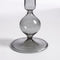 Mica Decorations Trent Kandelaar - H13,5 x Ø9,5 cm - Glas - Donkergrijs