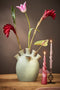 Mica Decorations Trent Kandelaar - H13,5 x Ø9,5 cm - Glas - Donkergrijs