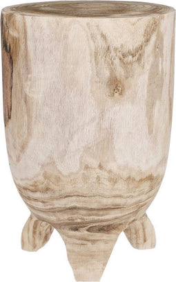 Mica Decorations Trento Bijzettafel - H45 x Ø30 cm - Hout - Bruin