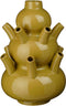Mica Decorations Tulpenvaas Marlijn - Keramiek - Geel/Oker - 28 x 46 x 28 cm (BxHxD)