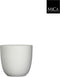 Mica Decorations Tusca Bloempot - 19x19x18 cm - Keramiek - Wit