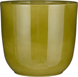 Mica Decorations Tusca Bloempot - 28x28x25 cm - Keramiek - Groen