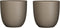 Mica Decorations Tusca Bloempot - H14 x Ø14,5 cm - Mat - Taupe