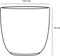 Mica Decorations Tusca Bloempot - H14 x Ø14,5 cm - Mat - Wit