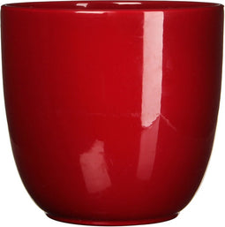 Mica Decorations Tusca Bloempot - H16 x Ø17 cm - Donkerrood