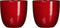 Mica Decorations Tusca Bloempot - H16 x Ø17 cm - Donkerrood