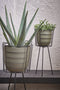 Mica Decorations Tusca Bloempot - H16 x Ø17 cm - Groen