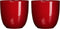Mica Decorations Tusca Bloempot - H18,5 x Ø19,5 cm - Donkerrood