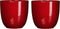 Mica Decorations Tusca Bloempot - H23 x Ø25 cm - Donkerrood