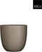 Mica Decorations Tusca Bloempot - H23 x Ø25 cm - Mat - Taupe
