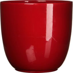 Mica Decorations Tusca Bloempot - H28,5 x Ø31 cm - Donkerrood
