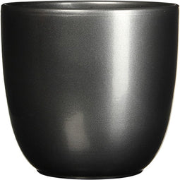 Mica Decorations Tusca Bloempot - H9 x Ø10 cm - Antraciet - 3 Stuks