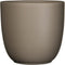 Mica Decorations - Tusca pot rond taupe mat h13xd13,5 cm