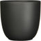 Mica Decorations - Tusca pot rond zwart mat h7,5xd8,5 cm