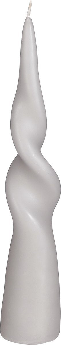 Mica Decorations Twist Kegelkaars - H25 x Ø5 cm - Lichtgrijs
