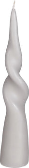 Mica Decorations Twist Kegelkaars - H25 x Ø5 cm - Lichtgrijs