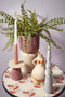 Mica Decorations Twist Kegelkaars - H25 x Ø5 cm - Lichtgrijs