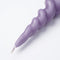 Mica Decorations Twist Kegelkaars - H25 x Ø5 cm - Lila