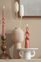 Mica Decorations Twist Kegelkaars - H25 x Ø5 cm - Terra