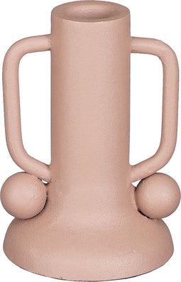 Mica Decorations Ula Kandelaar - H12 x Ø8 cm - Metaal - Roze