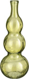 Mica Decorations Vaas Benito - 17x17x45 cm - Glas - Licht Groen
