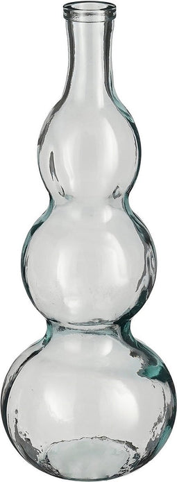 Mica Decorations Vaas Benito - 17x17x45 cm - Glas - Transparant