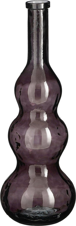 Mica Decorations Vaas Benito - 26.5x26.5x75 cm - Glas - Bruin