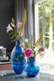 Mica Decorations Vaas Bolero - 24x24x31 cm - Glas - Blauw