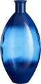 Mica Decorations Vaas Bolero - 29x29x59 cm - Gerecycled Glas - Blauw