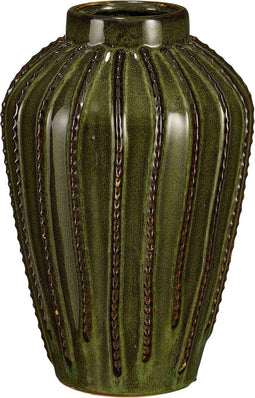 Mica Decorations Vaas Cathy - 20x20x29 cm - Keramiek - Groen