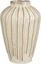 Mica Decorations Vaas Cathy - 24x24x35 cm - Keramiek - Gebroken Wit