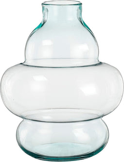 Mica Decorations Vaas Emilia - 29x29x40 cm - Glas - Transparant