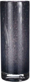 Mica Decorations Vaas Estelle rond cilinder recycled glas donkerblauw - H 31 x Ø 11.5 cm - Bloemenvaas - bloempot