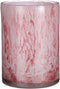 Mica Decorations Vaas Estelle rond cilinder recycled glas lichtroze - H 23 x Ø 17 cm - Bloemenvaas - bloempot