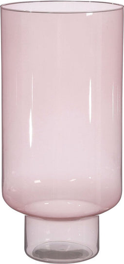 Mica Decorations Vaas Fallon - 24x24x50 cm - Glas - Licht Roze