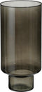 Mica Decorations Vaas Fallon - 24x24x50 cm - Glas - Zwart