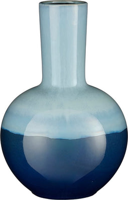 Mica Decorations Vaas Holm - 34x34x52 cm - Keramiek - Blauw