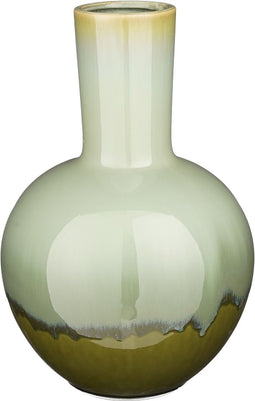 Mica Decorations Vaas Holm - Keramiek - Groen - 28 x 42 x 28 cm (BxHxD)