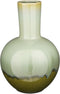 Mica Decorations Vaas Holm - Keramiek - Groen - 28 x 42 x 28 cm (BxHxD)