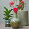Mica Decorations Vaas Holm - Keramiek - Groen - 28 x 42 x 28 cm (BxHxD)