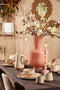 Mica Decorations Vaas Judy - 28x28x45 cm - Glas - Roze