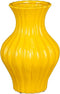 Mica Decorations Vaas Jura - 21x21x30 cm - Keramiek - Geel