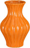 Mica Decorations Vaas Jura - 21x21x30 cm - Keramiek - Oranje